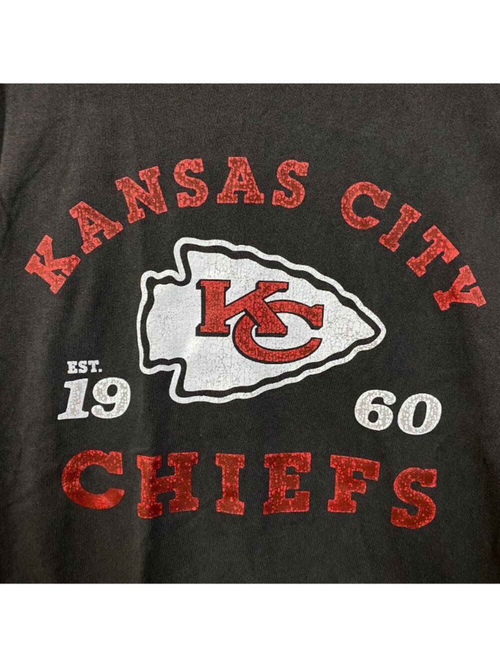 Junk Food Clothing Kansas City Chiefs Kingdom Vintage Style Women's T-Shirt Medi - Picture 2 of 4